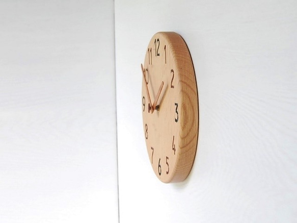 直径26.0cm 掛け時計 ｵｰｸ【2031】 4枚目の画像