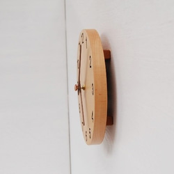 直径20cm 掛け時計 ﾌﾞﾅ【1536】 4枚目の画像
