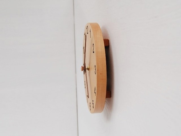 直径20cm 掛け時計 ﾌﾞﾅ【1536】 4枚目の画像