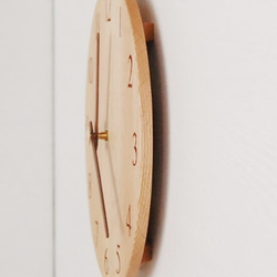 直径28cm 掛け時計 ｵｰｸ【1822】 4枚目の画像
