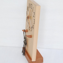 28cm×14cm 掛け・置き時計 ﾌﾞﾅ【1915】 4枚目の画像