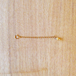 スターダスト付きアジャスター　約５cm K14GF　ハンドメイド素材　ネックレス・ブレスレット 1枚目の画像