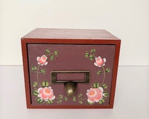トールペイント(アッセンデルフト) 木製引き出し5段小物入れ 0_08ce9da9863cc900ece86696b42d