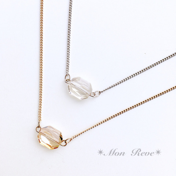 Swarovski Simple* ネックレス 1枚目の画像