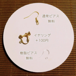 Lamé d'or*ピアス 3枚目の画像