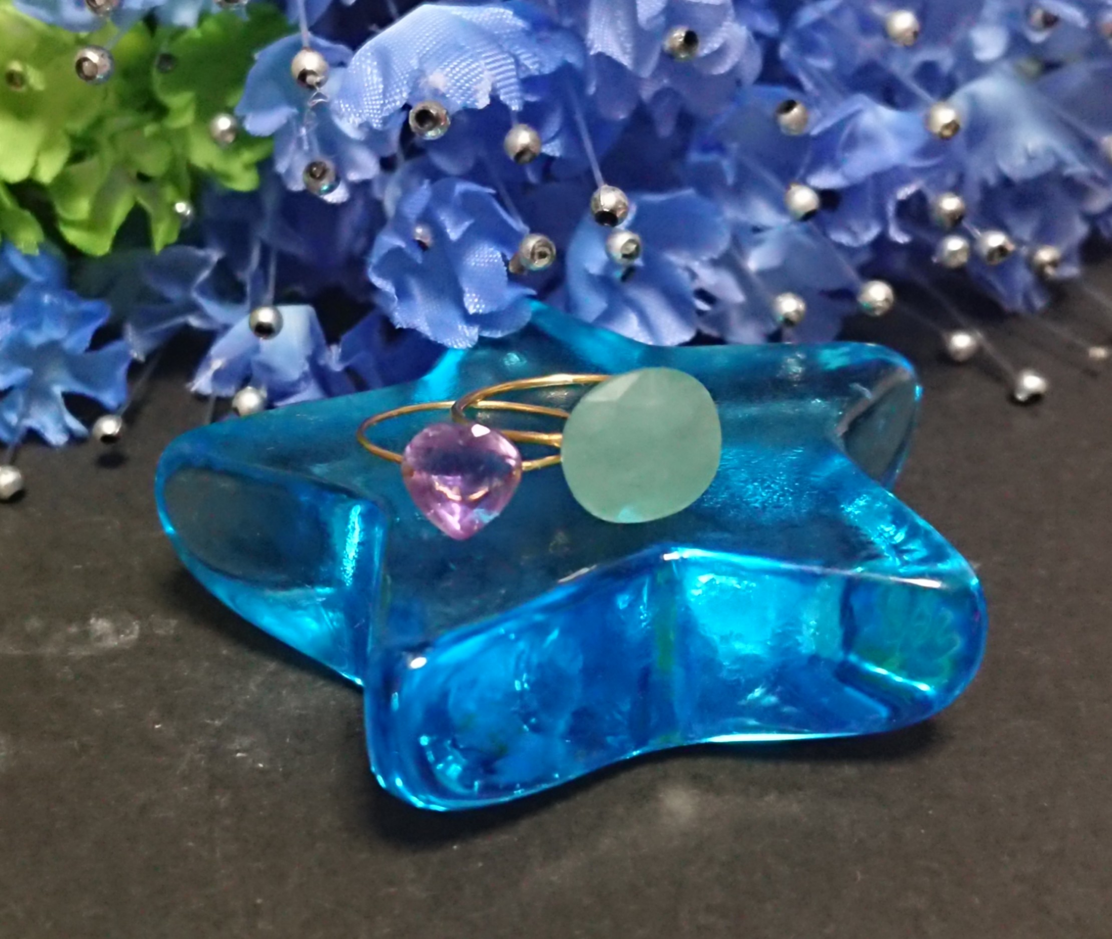 グランディディエライト&カラーチェンジアメジスト キャンデイリング