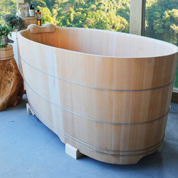 香杉原木泡澡桶  3尺  (可客製化訂做) 第1張的照片
