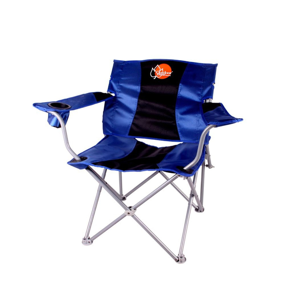 【Outdoorbase】靠腰折疊休閒椅(米藍/黑藍隨機出貨) 25339 第4張的照片
