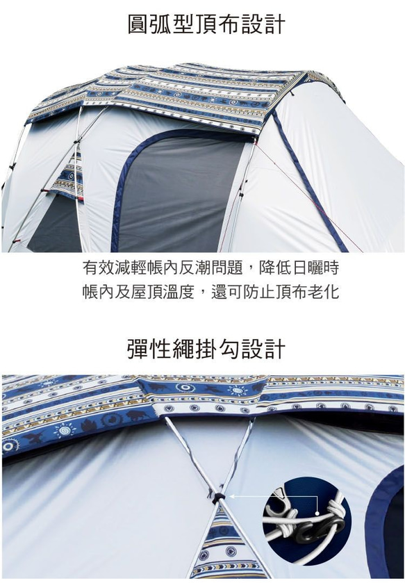 【Outdoorbase】Skypainter 彩繪天空帳2D-2 door帳篷頂布-23526 第3張的照片