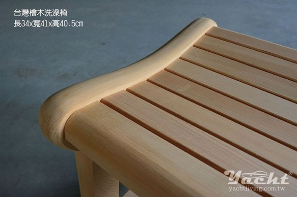 台灣檜木泡澡椅 (可客製化訂做) 第3張的照片