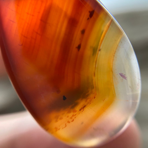 ‼️アゲートドーム❗️ ストライプアゲート 穴あき ペンダント ルース ピクチャーアゲート