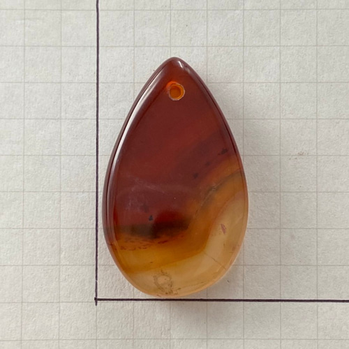 ストライプアゲート 穴あき ペンダント ルース ピクチャーアゲート