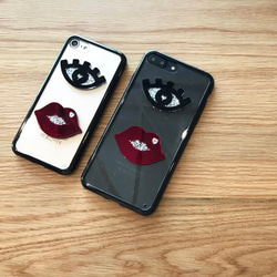 送料無料　mikiwuu  ミキウー　Bling Lip/Eye　iPhone 6/6S, 7, 8 携帯ケース　 1枚目の画像