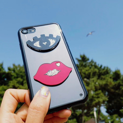 送料無料　mikiwuu  ミキウー　Bling Lip/Eye　iPhone 6/6S, 7, 8 携帯ケース　 3枚目の画像