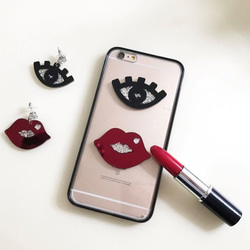 mikiwuu  ミキウー　送料無料　Bling Lip/Eye iPhoneX　iPhoneXS おしゃれ　かわいい 5枚目の画像