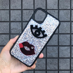 送料無料　mikiwuu ミキウー　Bling Lip/Eye  iPhone11 11Pro 11promax 3枚目の画像