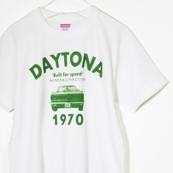 マッスルなアメ車Tシャツ【メンズ・レディース】ホワイト クルー