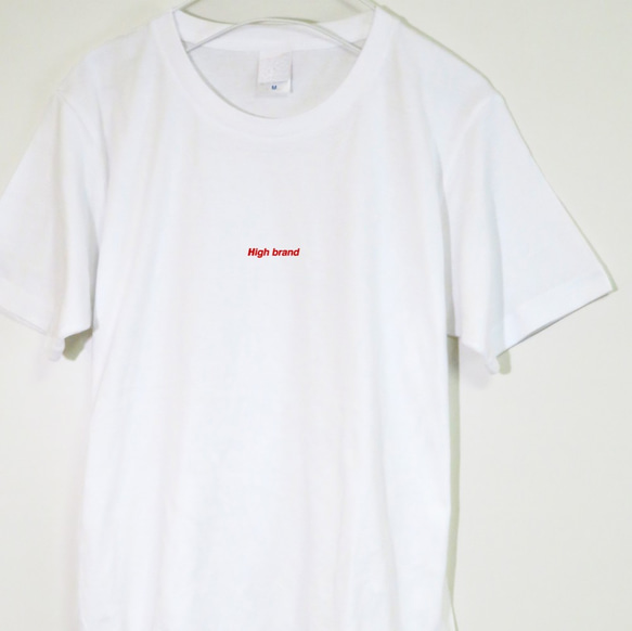 おしゃれ！ ハイブランドのTシャツ 【ホワイト】 クルーネックT