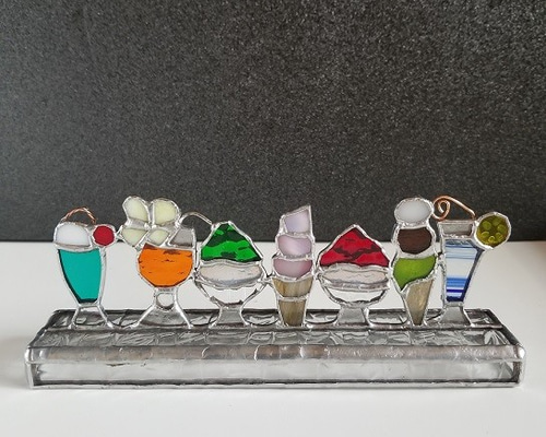 懐かしの喫茶店オブジェ☆ステンドグラス☆ その他インテリア雑貨