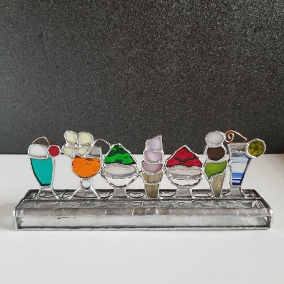 懐かしの喫茶店オブジェ☆ステンドグラス☆ その他インテリア雑貨