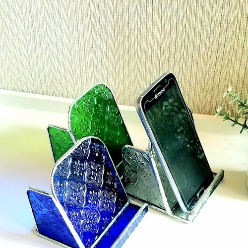 ハンドメイドスマホスタンド sima359301a.jpg 置物