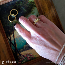 造型迷人的黃銅戒指#7-#15 男女皆宜 (TJ10972) 第5張的照片