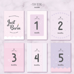 Baby♡月齢カード -Melissa- 4枚目の画像