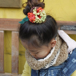 お花ヘアゴム＊italy100 5枚目の画像