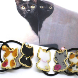 三毛猫のミケ様おまとめ半額 レジン ヘアゴム ヘアアクセサリー ねこ レジン ヘアゴム 三毛猫 - メルカリ
