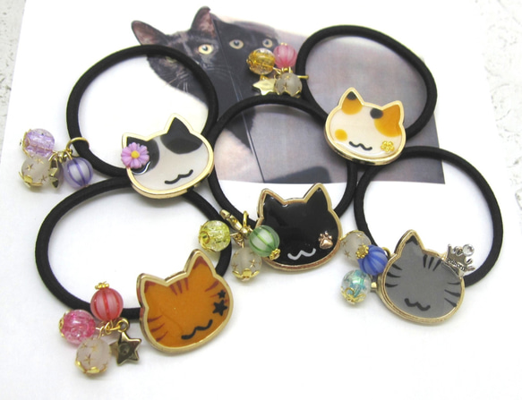 三毛猫のミケ様おまとめ半額 レジン ヘアゴム ヘアアクセサリー 三毛猫のミケ様おまとめ半額 レジン ヘアゴム ヘアアクセサリー