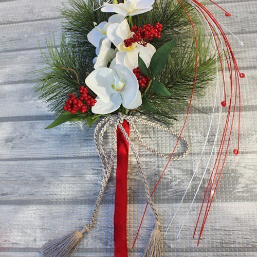 胡蝶蘭と2色松のお正月飾り⁂ しめ縄・しめ飾り Grandma Alice 通販