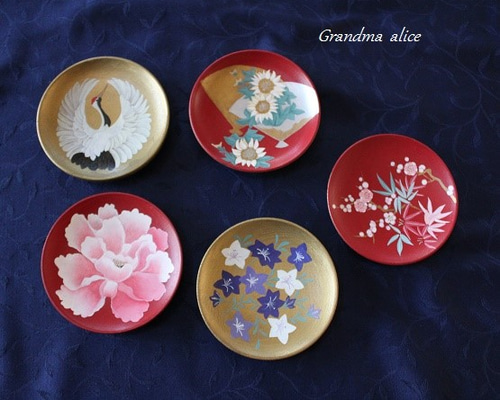 手描き和菓子銘々皿＊ その他インテリア雑貨 Grandma Alice 通販