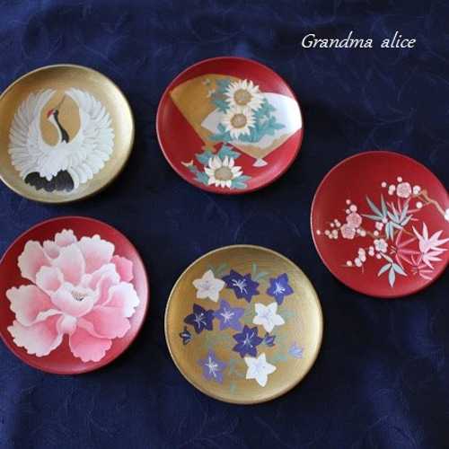 手描き和菓子銘々皿＊ その他インテリア雑貨 Grandma Alice 通販