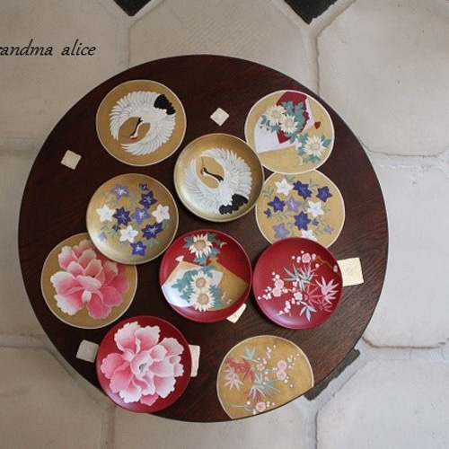 手描き和菓子銘々皿＊ その他インテリア雑貨 Grandma Alice 通販