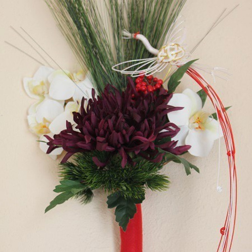 胡蝶蘭と糸菊のお正月飾り＊* しめ縄・しめ飾り Grandma Alice 通販