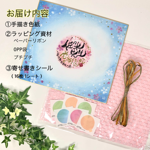 専用ページ 大色紙 手書き 色紙 大色紙 サイン用 5枚セット BA11