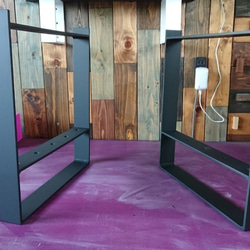 無塗装でアイアンな万能金物♪ 50×400×400mm □型 2個セット 壁棚受け