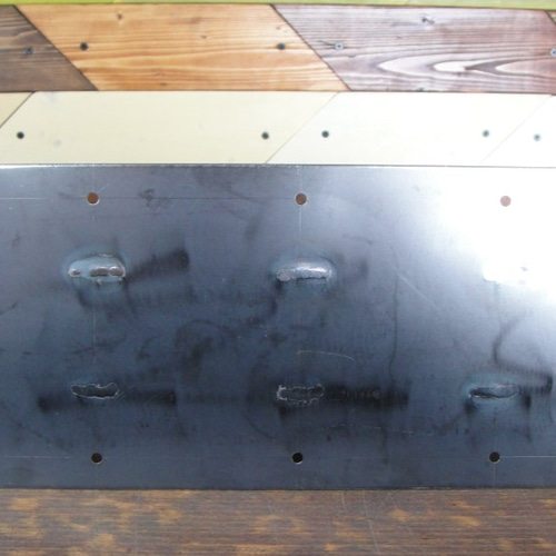 マットブラックでアイアンな極太鉄脚♪50×400×650mm 卍型 2脚ver  