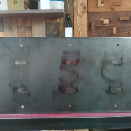 マットグレーでアイアンな極太鉄脚♪50×400×650mm Ⅱ型 2脚ver  