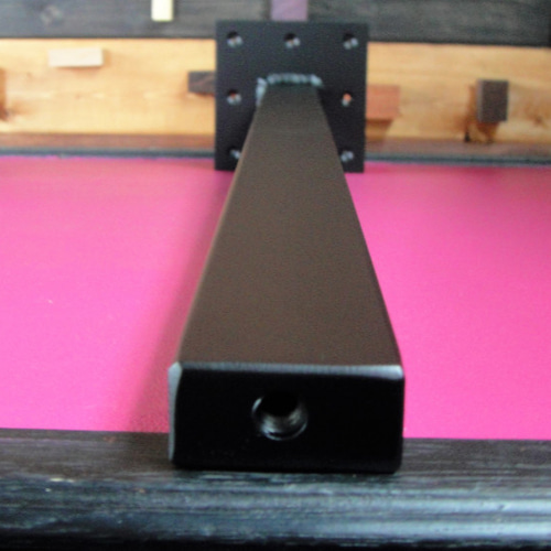 マットブラックでアイアンな極細鉄脚♪ 20×40×650mm 4脚Ver  