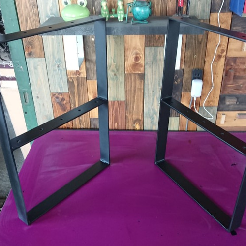 マットブラックでアイアンな万能金物♪ 50×416×600mm 日型 2個セット  