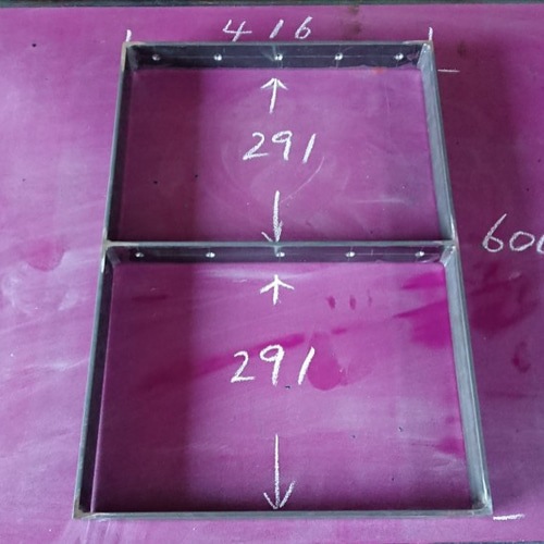 マットブラックでアイアンな万能金物♪ 50×416×600mm 日型 2個セット  