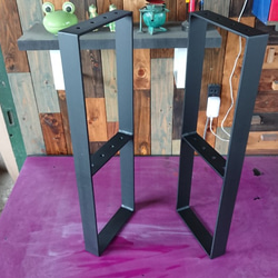 希望サイズでフルオーダー可能☆T型アイアン製　鉄脚2脚　40㎜角パイプテーブル脚 ☆希望サイズでフルオーダー可能☆T型 アイアン製 鉄脚 2脚 40