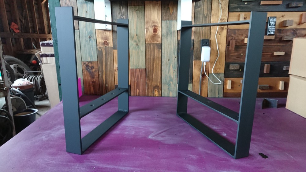 マットでアイアンな万能金物♪ 50×365×450mm 日型 2個セット AVボード 店舗什器