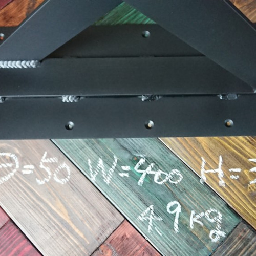マットブラックでアイアンなフラット鉄脚♪ 50×400×350mm X型 2 マットブラックでアイアンなフラット鉄脚♪ 50×400×350mm X型 2