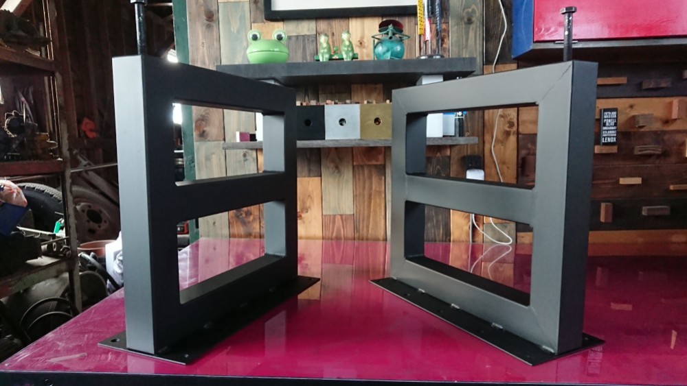 マットでアイアンな極太鉄脚♪ 日型 8脚ver. リビング・ローテーブル DIY インダストリアル リノベーション 39,000円