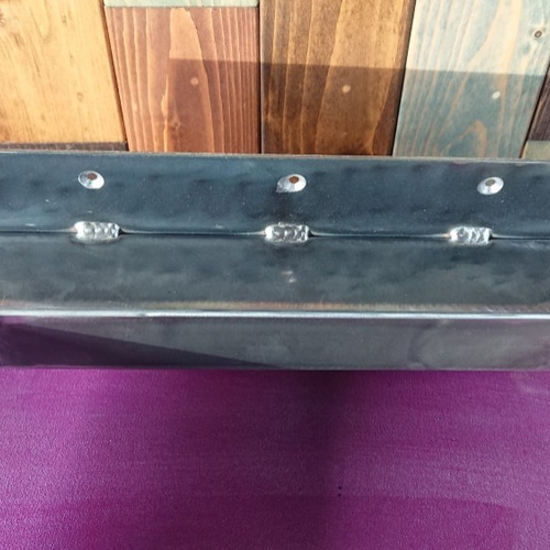 無塗装でアイアンな極太鉄脚♪ □型 50×500×600mm 2脚ver