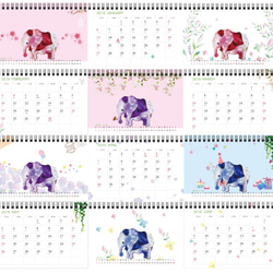 2019桌曆-用色彩擁抱地球的大象(限時優惠預購中 第6張的照片
