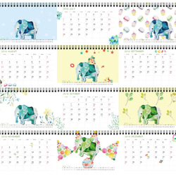 2019桌曆-用色彩擁抱地球的大象(限時優惠預購中 第3張的照片