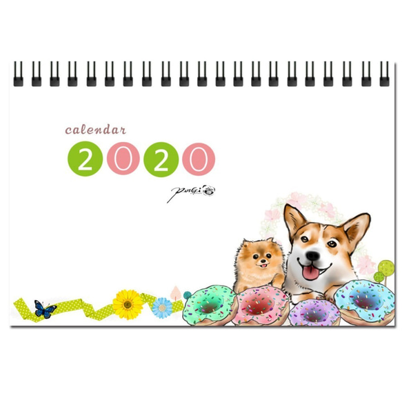 2020桌曆-萌犬戰隊-遇到貝果就投降(限時優惠預購中 第2張的照片